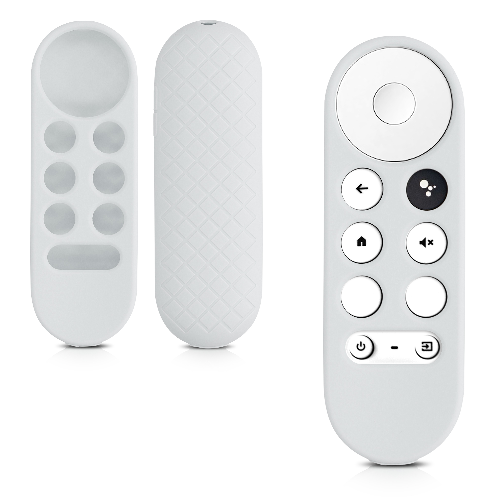 kwmobile Hülle Fernbedienung kompatibel mit Google Chromecast 2020 4K / Chromecast 2022 HD Hülle - Silikon Case für TV Zubehör in Grau 56917.22