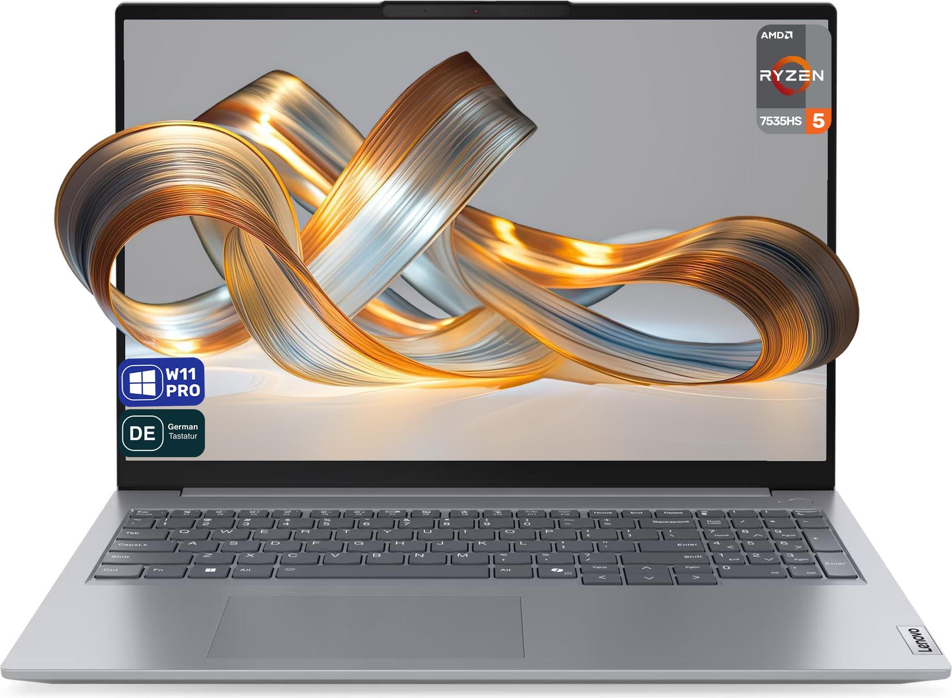 Lenovo ThinkBook 16 G7 ARP Business Laptop, Ryzen 5-7535HS, 16