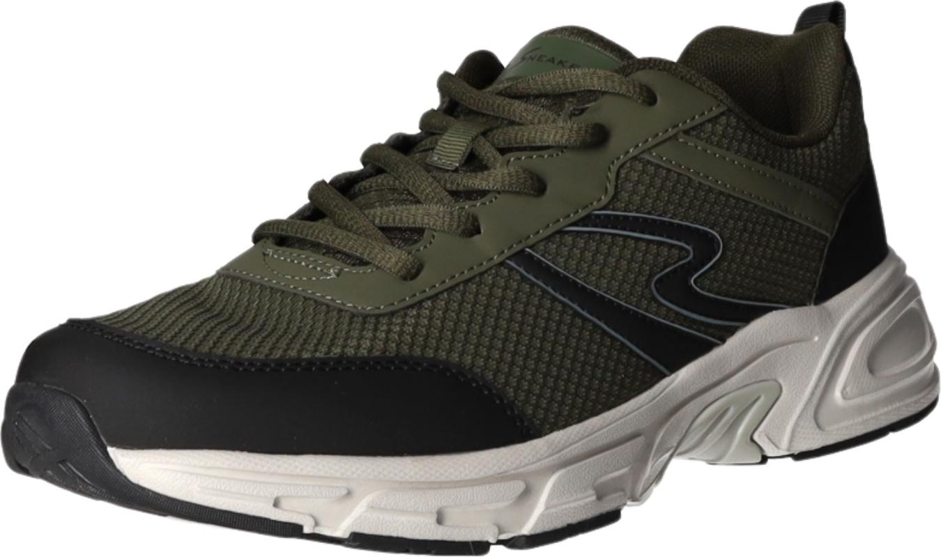 Sneakers Herren-Sneaker Oliv-Grün-Schwarz, Farbe:grün, EU Größe:40 2025LDK-107-OL