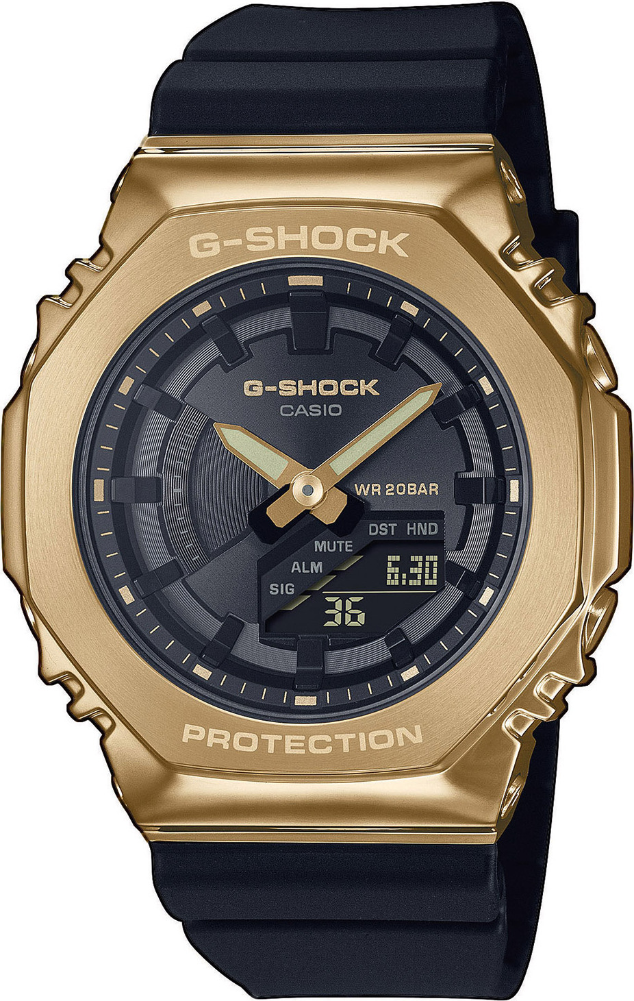 Casio GM-S2100GB-1AER G-Shock Classic dámske hodinky čierne/zlaté