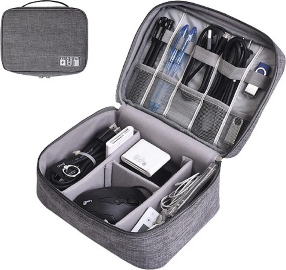 TRIZAND Kabeltasche Organizer Aufbewahrung von Kabel Zubehör Powerbank USB Stick 23172 AM17379