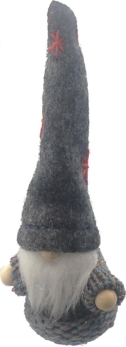 Saska Garden Weihnachtsbaum Wichtel Anhänger Grau 11cm