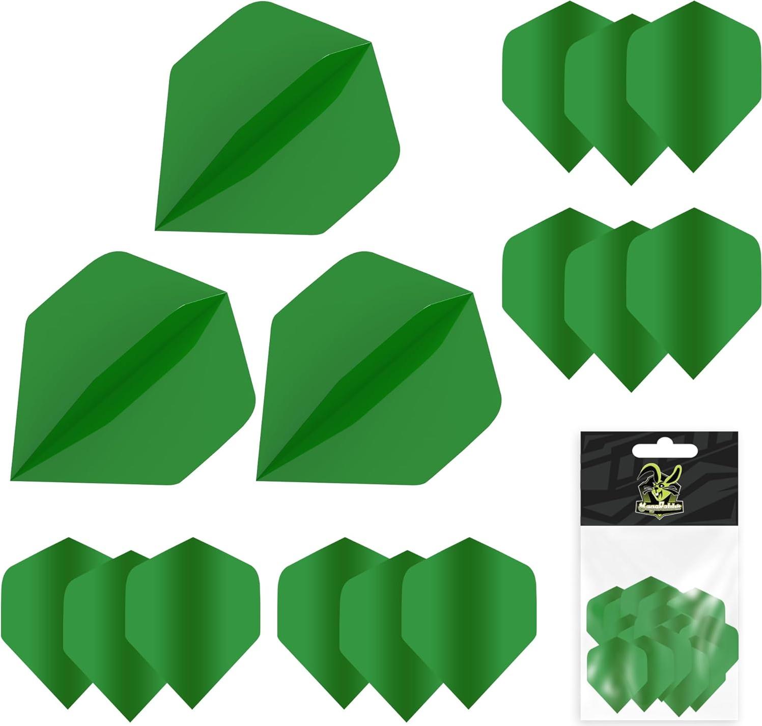 Markenlos Extra dicke Dartflights, 5 Sets mit 15 Flügeln in 5 Farben