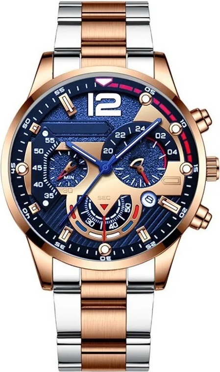 Hodinky Zander-Strieborná/Zlato Ružová KP25942