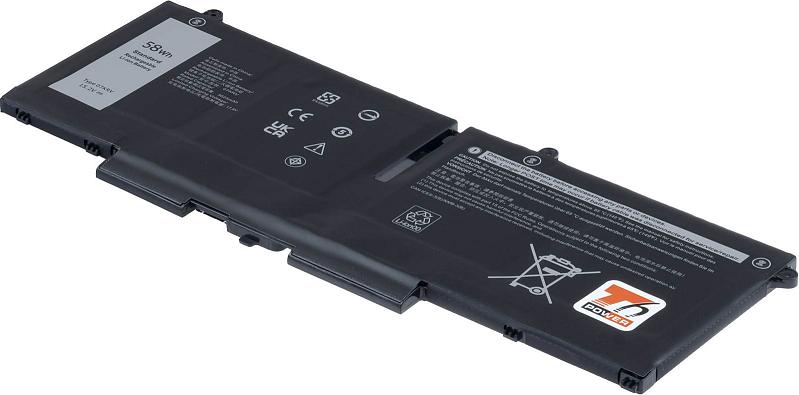 Batéria T6 Power Dell Latitude 5330, 5430, 5530, 7330, 7430, 7530, 3815mAh, 58Wh, 4cell, Li-pol