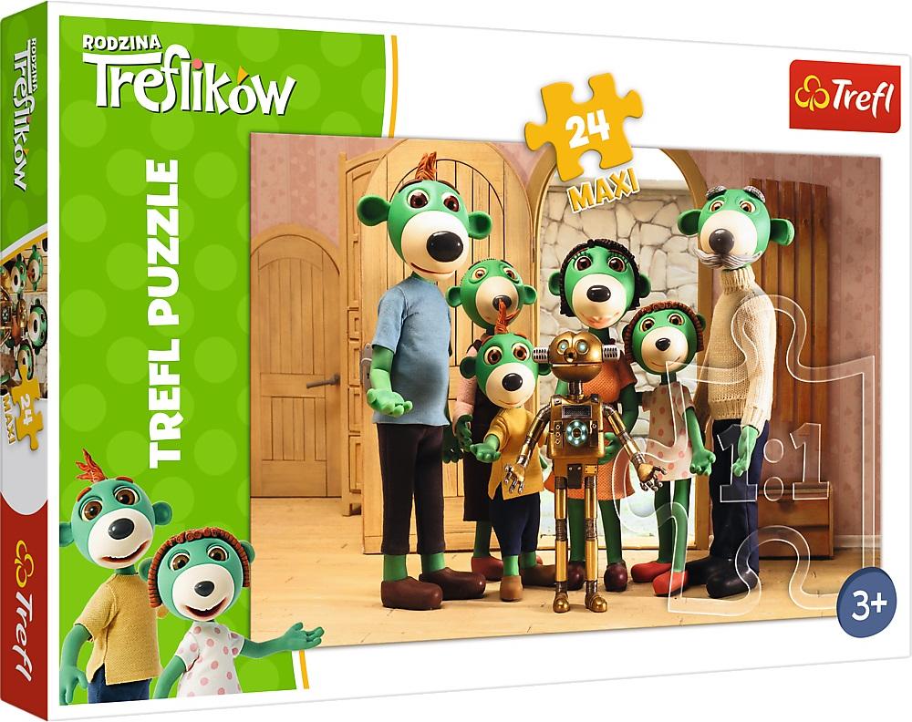 TREFL MAXI Puzzles 24 Familienportrait mit Robobot 14254