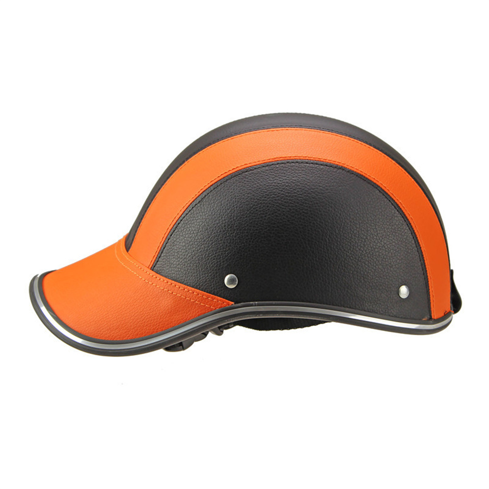 Motorrad-Halbhelm Im Vintage-Stil – DOT-zertifiziert, Größe 50-64 Cm, Rot, ABS-Material