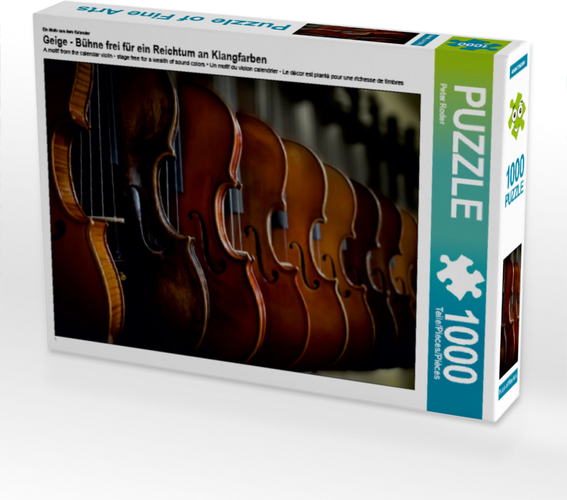 CALVENDO Puzzle Ein Motiv aus dem Kalender Geige - Bühne frei für ein Reichtum an Klangfarben | 1000 Teile Lege-Größe 64x48cm Foto-Puzzle für glückliche Stunden