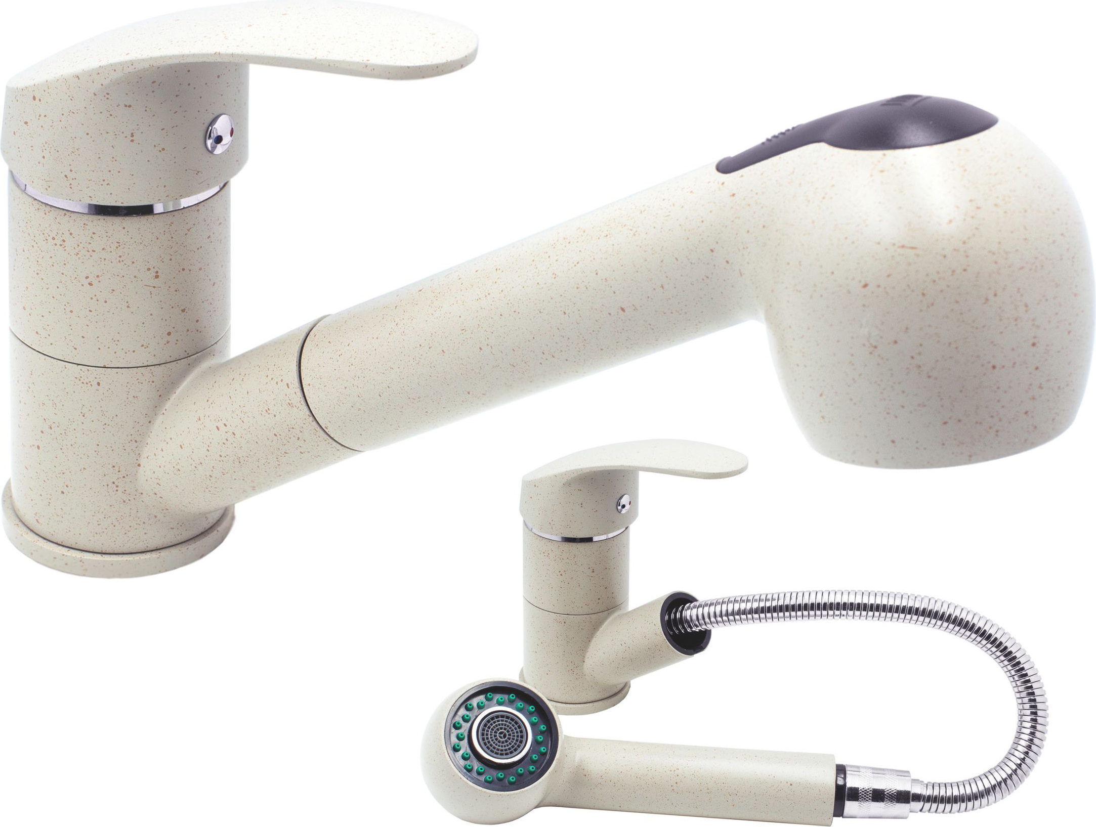 GRANIITAN Handmixer Beige Mit Ausziehbarer Brause