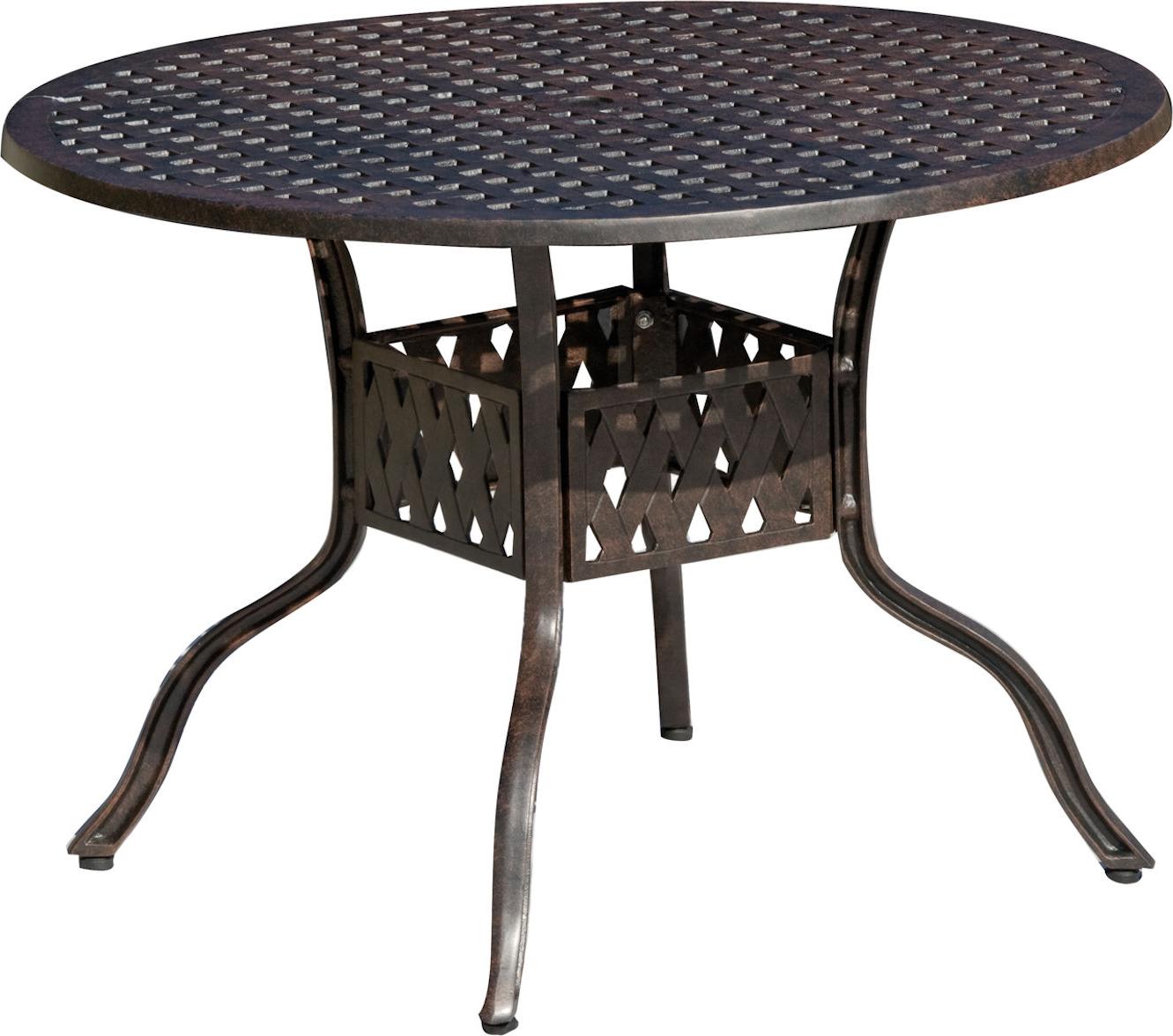 Inko Gartentisch Terrassentisch Esstisch Alu-Guss bronze Form/Größe nach Wahl Image