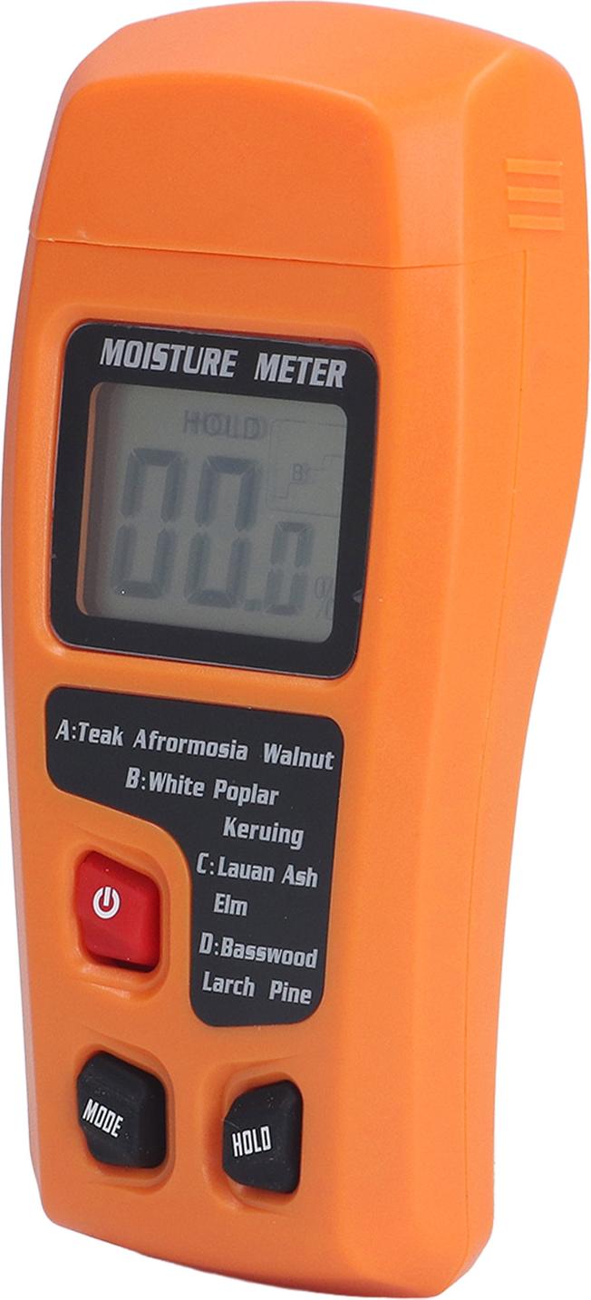 Cocosity Holzfeuchtigkeitsmesser hohe Genauigkeit 4 Modi Orange Detektor fr medizinische Baustoffe Papierkartons