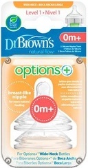 Dr. Brown's Dr. Browns Tetina Dr. Browns Optionen 0m B ancha WN1201 Options+ Level 1 Teats