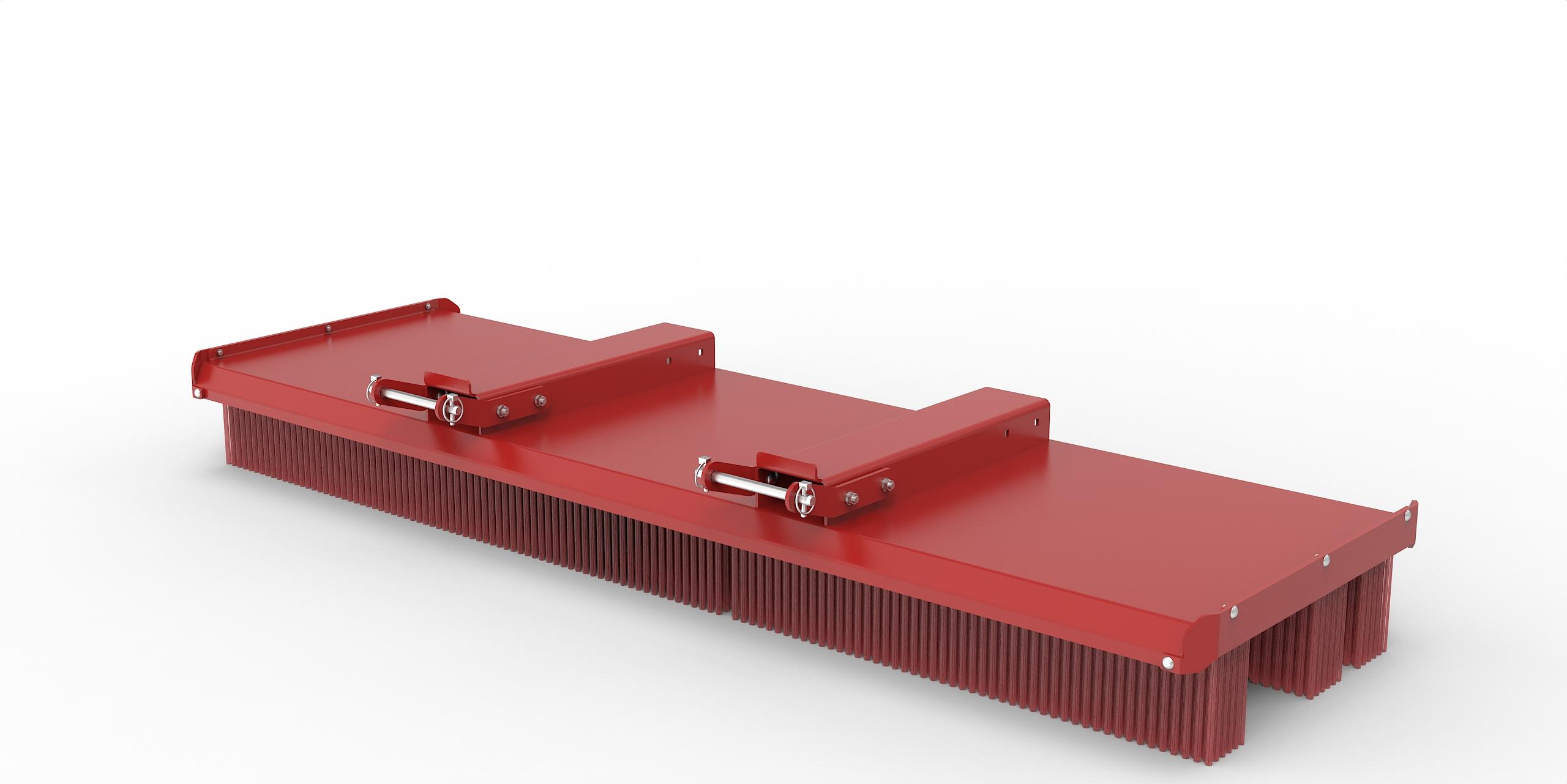 Joma-Tech GmbH Joma-Tech Blockbesen proLine 2500mm mit Staplertaschen Kehrbesen Gabelstapler 402470