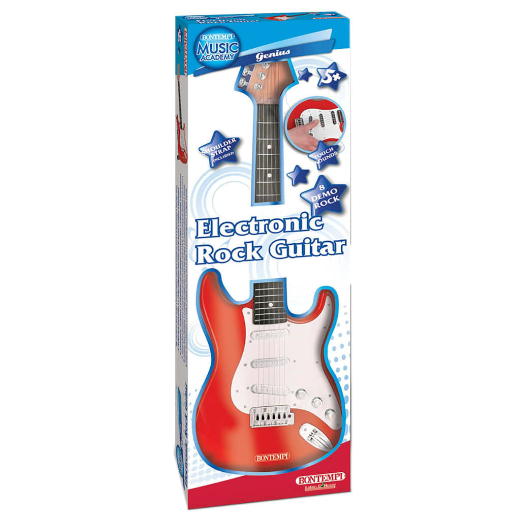 Bontempi Elektronische Gitarre Rock Kindergitarre Spielzeug E-Gitarre 433572