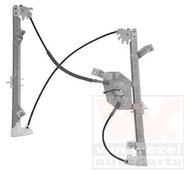 VAN WEZEL Regulátor okien bez elektromotora predný ľavý (3850261) pre Opel
