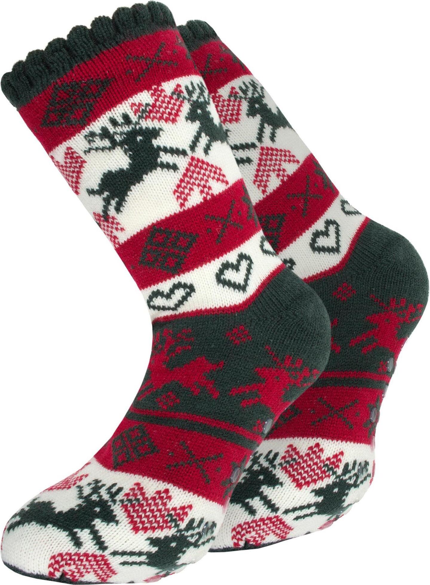 normani Strick-Kuschelsocken mit Norwegermotiv und ABS 3020082-4250733517795