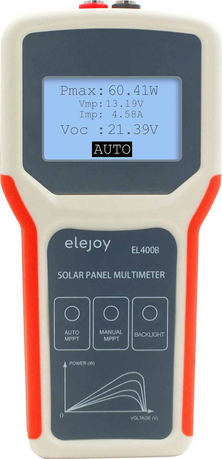 TWO TREES Photovoltaik-Multimeter EL400B – Solar MPPT Tester mit Leerlaufspannungsmessung und automatischer MPPT-Erkennung