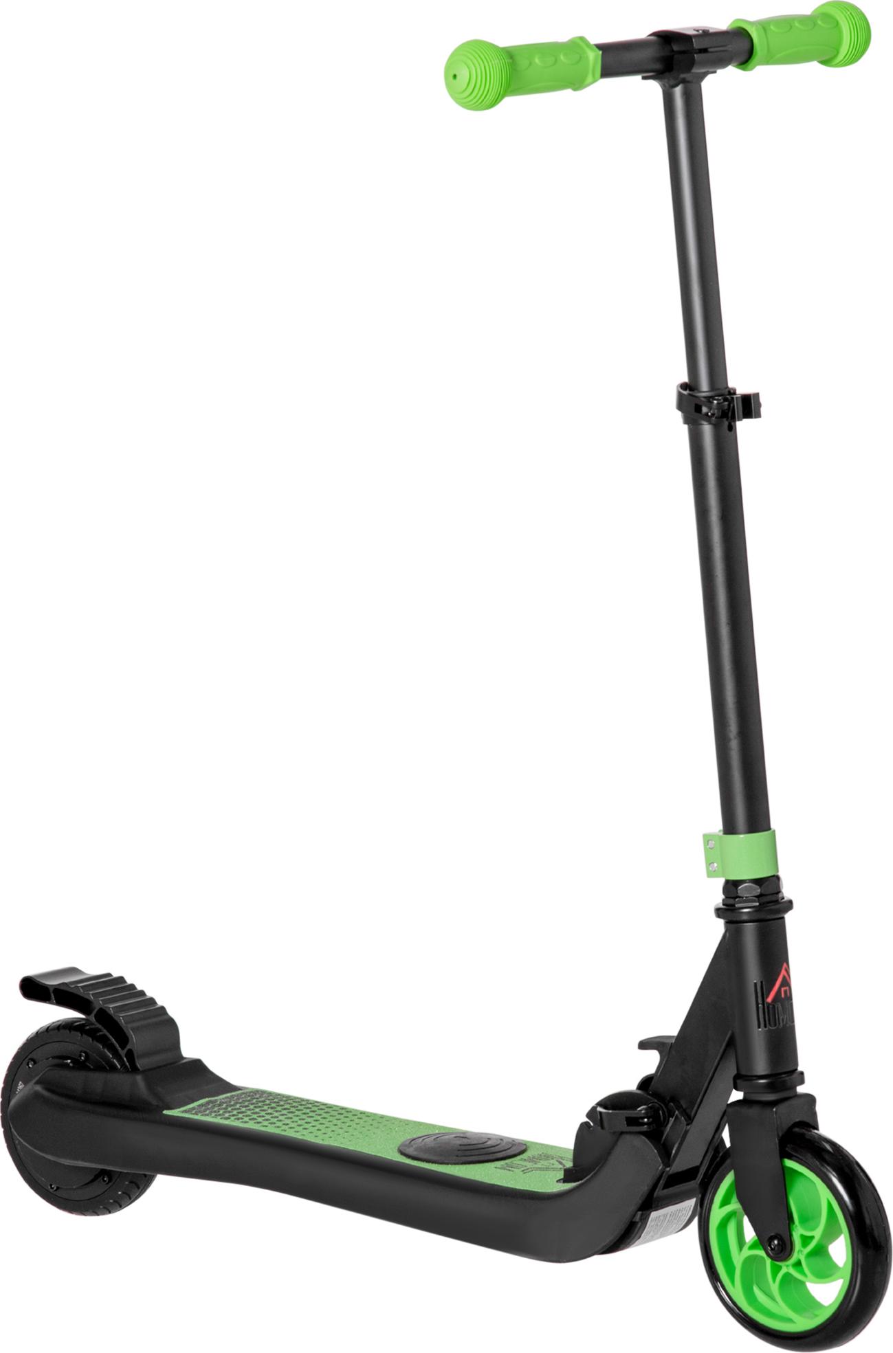 HOMCOM E-Scooter elektrická kolobežka 120W motor 6 km dojazd max. 8 km/h elektrická kolobežka zaťaženie do 50kg, e-kolobežka pre vek 6+ Zelená+Biela