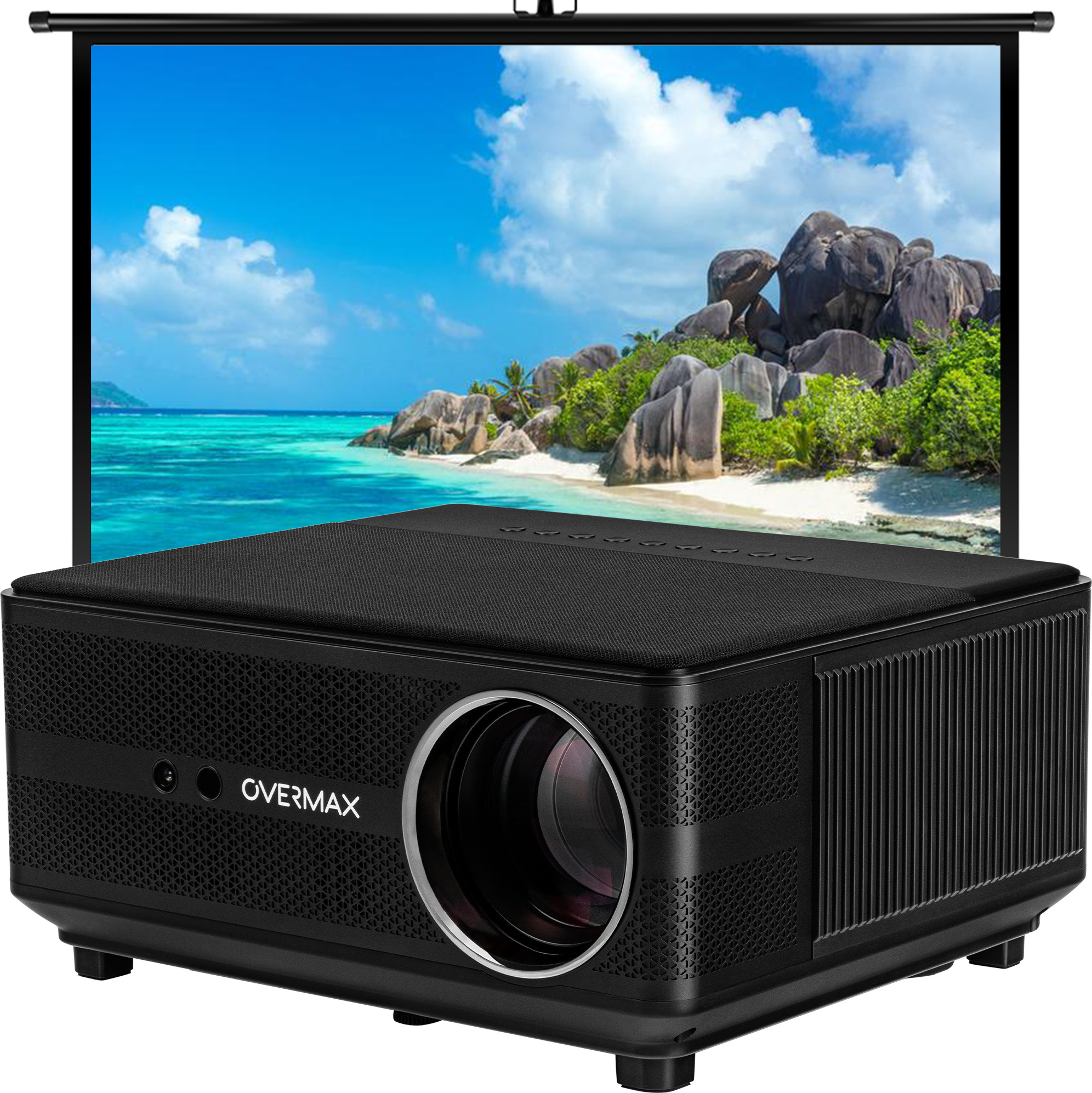 Kinoqualität mit dem Overmax Multipic 6.1 Full HD, 1080. LED, Autofokus, Wi-fi, Bluetooth 5.0. 700 lumen OV-MULTIPIC 6.1