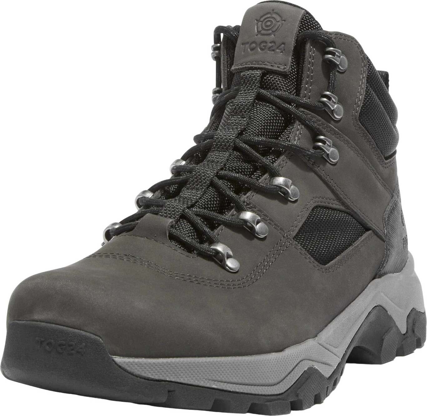 TOG24 - Pánske turistické topánky "Tundra", kožené TG330 (44,5 EU) (Grey)