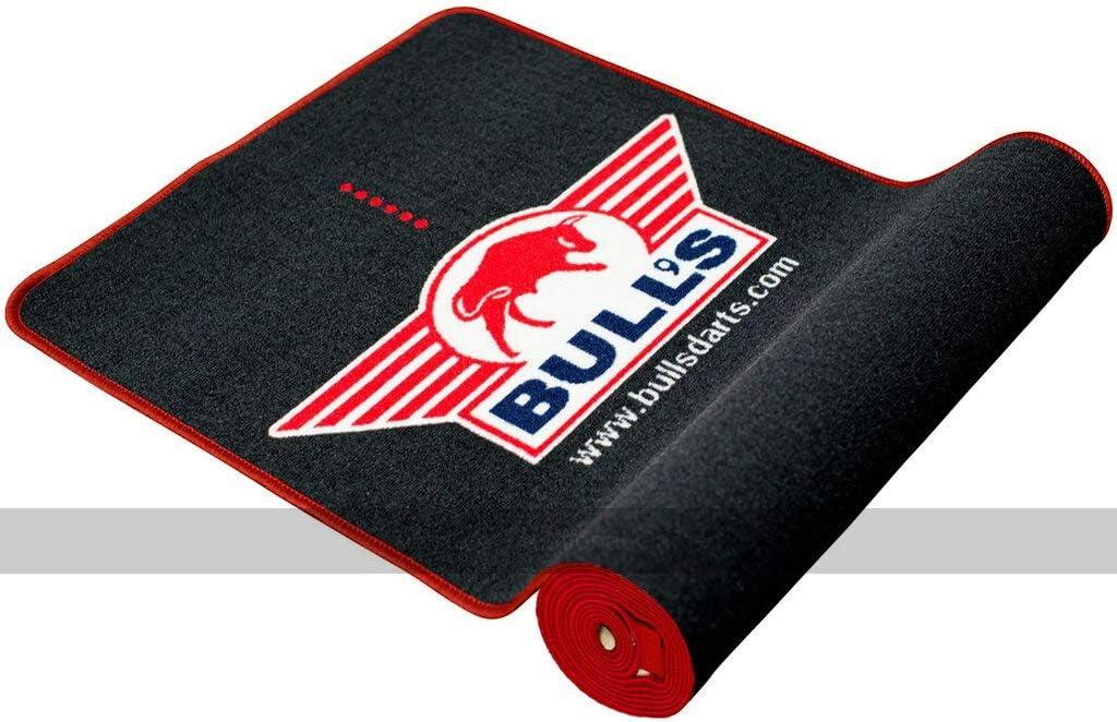 Markenlos Bull's Dartteppich mit Oche, 300 x 65 cm, schwarz/rot