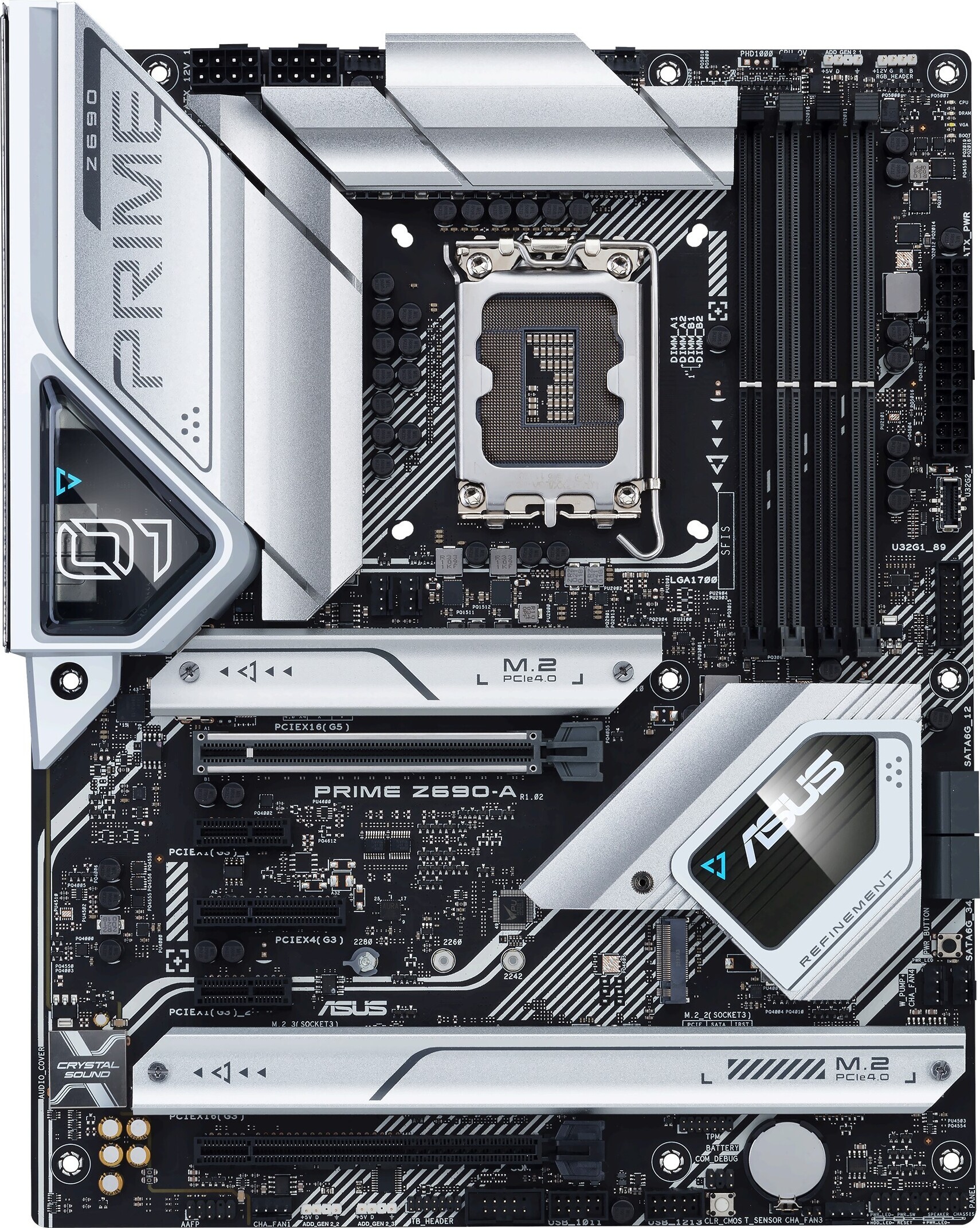 ASUS PRIME Z690-A, Intel, LGA 1700, Intel® Celeron®, Intel® Core™ i3, Intel® Core™ i5, Intel® Core™ i7, Intel® Core™ i9,..., DDR5-SDRAM, 128 GB, DIMM 90MB18L0-M0EAY0