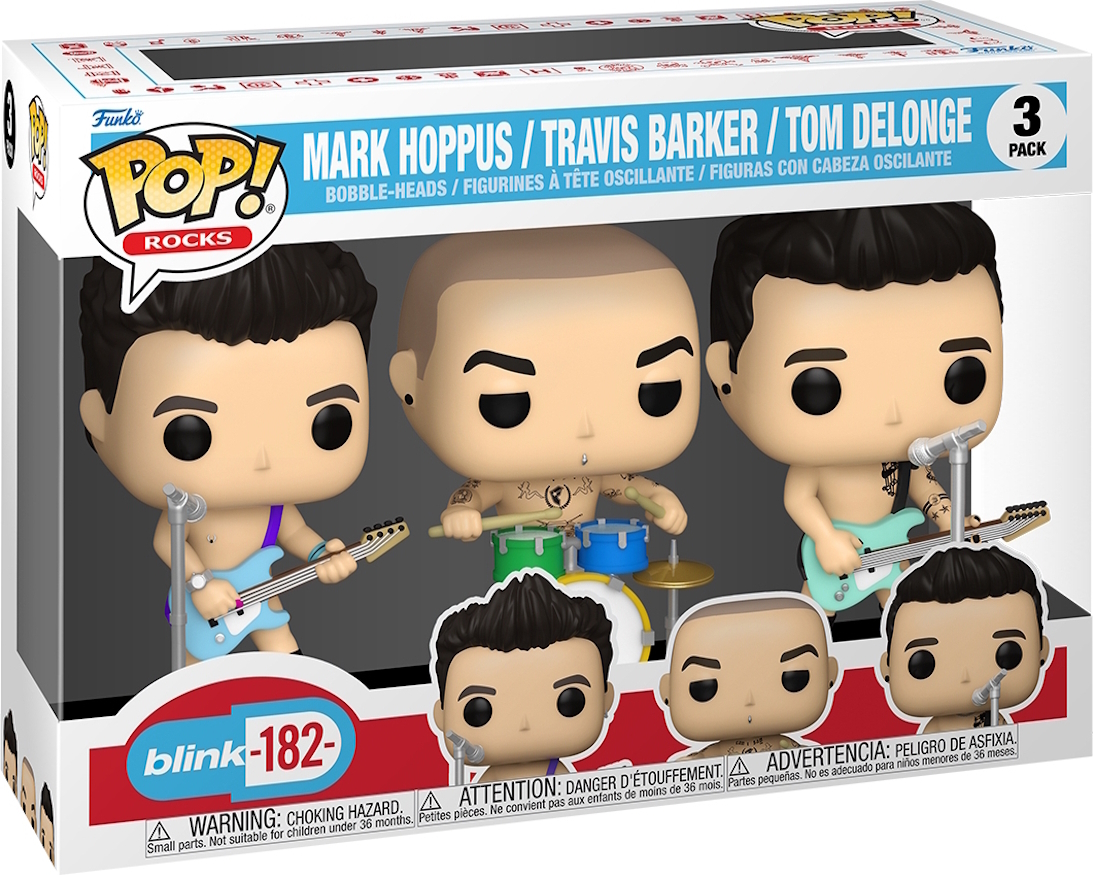 Blink 182 - Mark Hoppus Travis Barker Tom Delonge - Funko Pop! Vinyl Figur 67837
