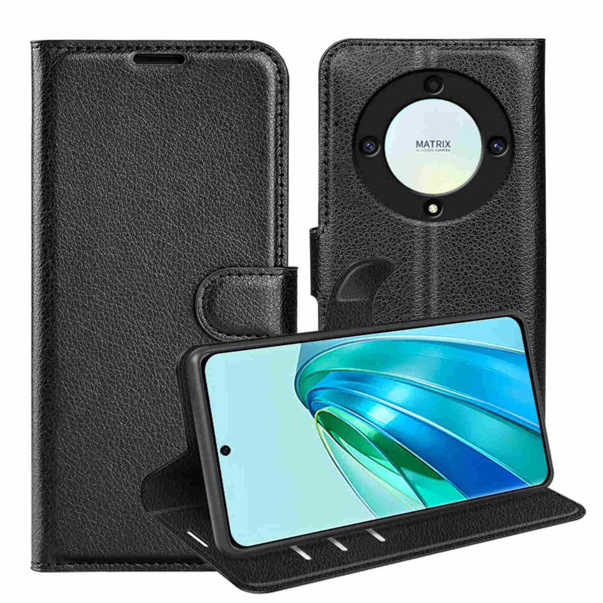 Hülle für Honor Magic 5 Pro Flip Wallet Flip Magnetische Schutzhülle  Brieftasche Kompatibel mit Honor Magic 5 Pro Case