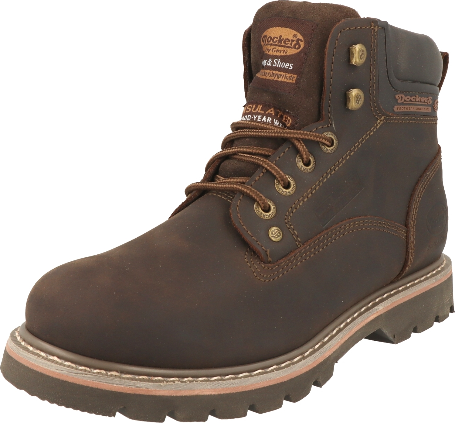 Dockers by Gerli , Pánske bojové púštne topánky Cafe, veľkosť:EUR 41, farba:Brown Tones