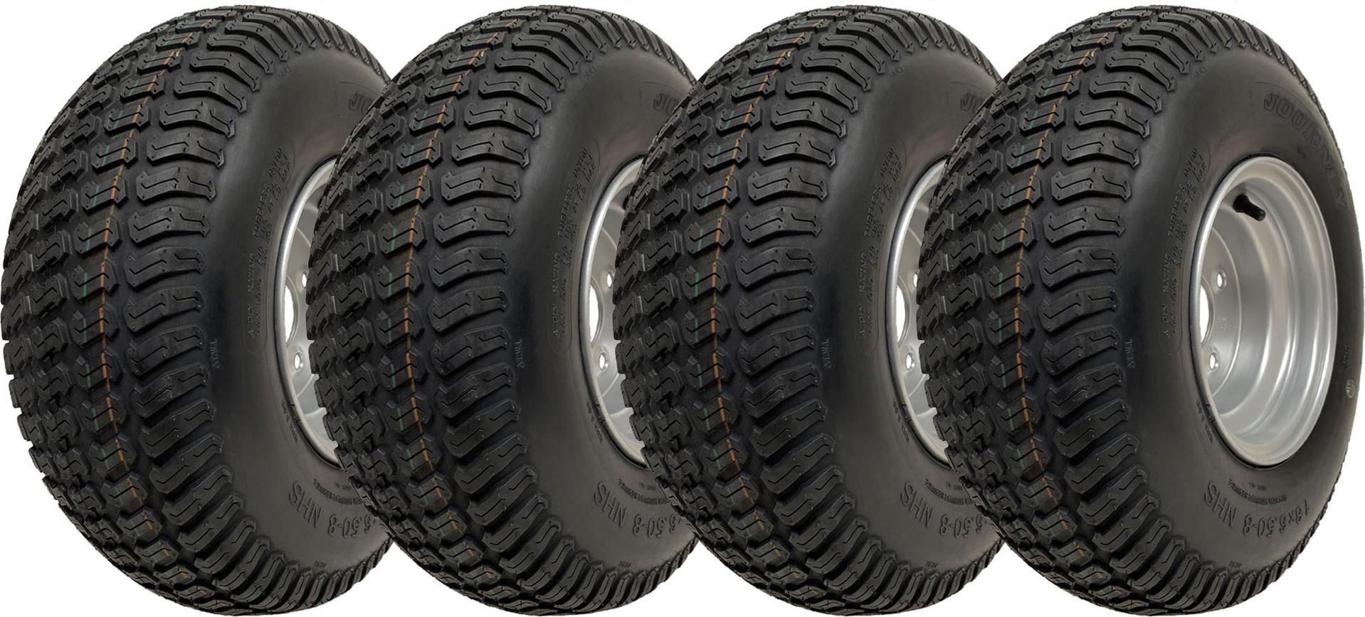 18x6.50-8 Pneumatiky na kosačky na trávu na ráfikoch 4 Ply Wanda P332 4x4" PCD Rim (sada 4 ks)