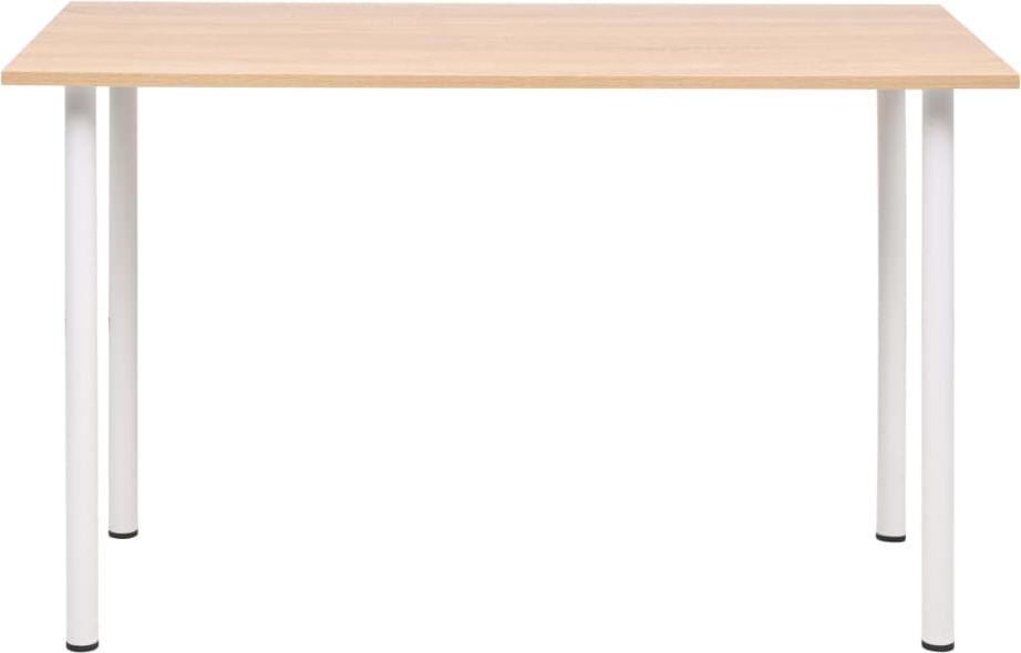 vidaXL Esstisch 120×60×73 cm Eichenbraun und Weiß 245728