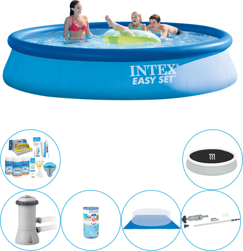 Intex Easy Set Round 396x84 cm - Kombinovaný balík pre bazény