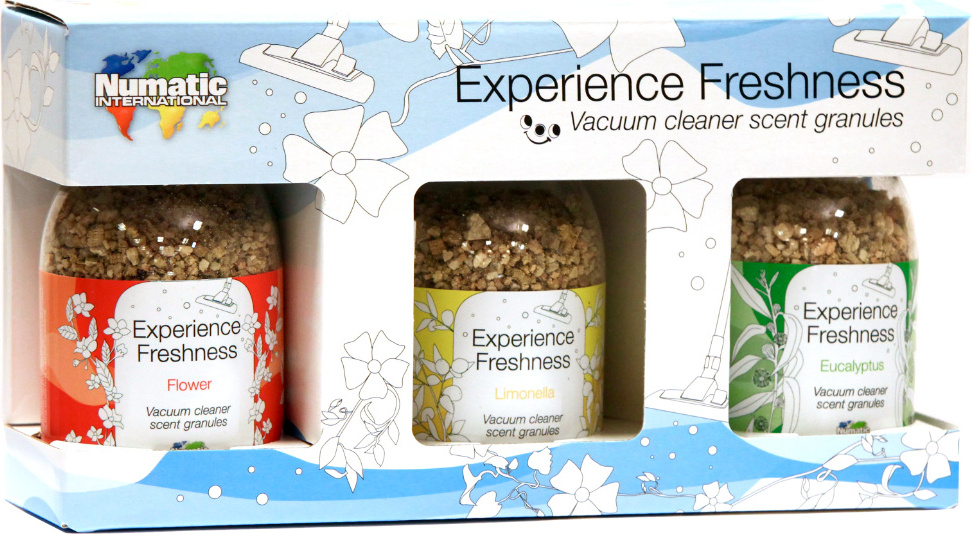 NUMATIC - Erleben Sie Freshness Staubsauger-Duftgranulat - 3 Düfte - NVA3FLGEUR