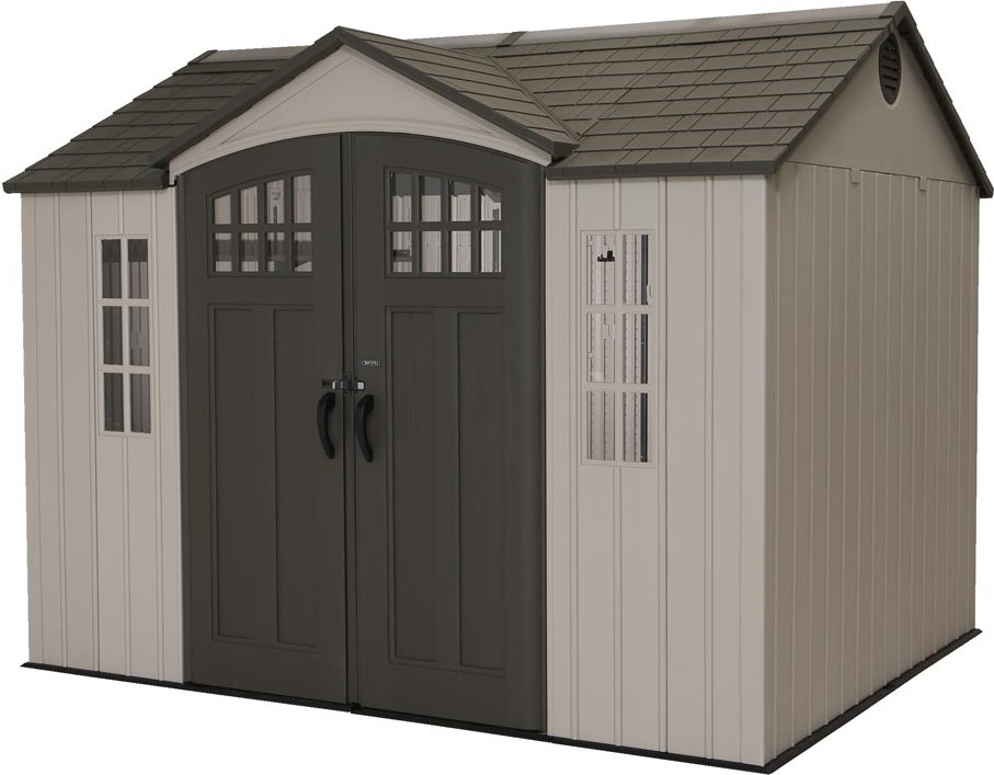 Plastový záhradný prístrešok Lifetime jubilee svetlosivý 244x305x244 cm