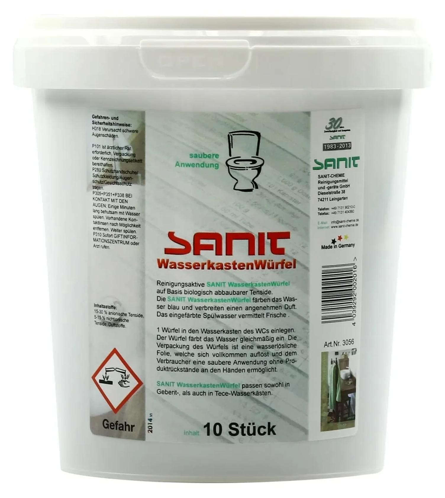 SANIT Wasserkastenwürfel 6 Dosen x 10 Stck. für Geberit, TECE und andere IZS-31796