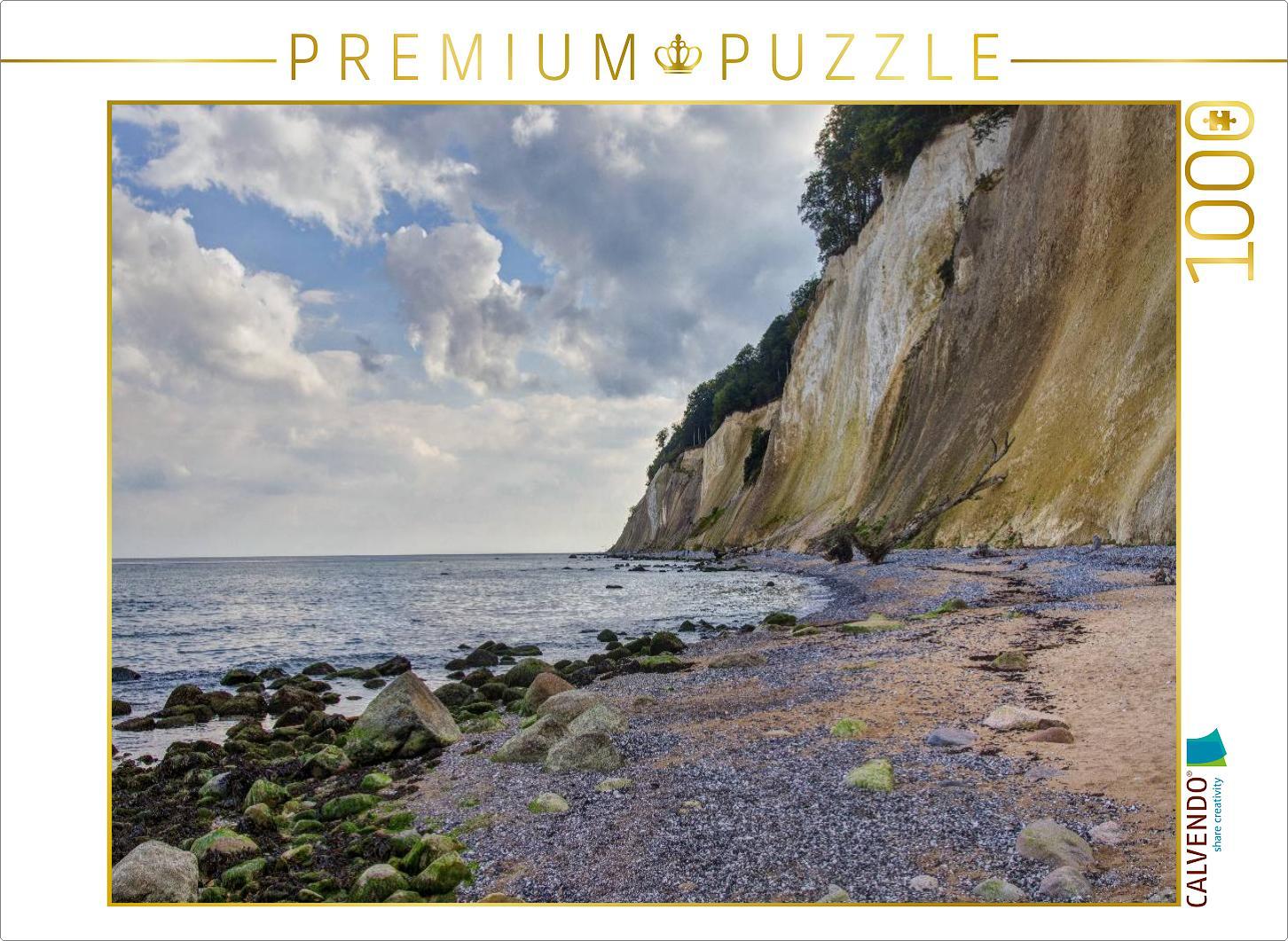 CALVENDO Puzzle Ein Motiv aus dem Kalender Der Hochuferweg im Jasmund Nationalpark | 1000 Teile Lege-Größe 64x48cm Foto-Puzzle für glückliche Stunden