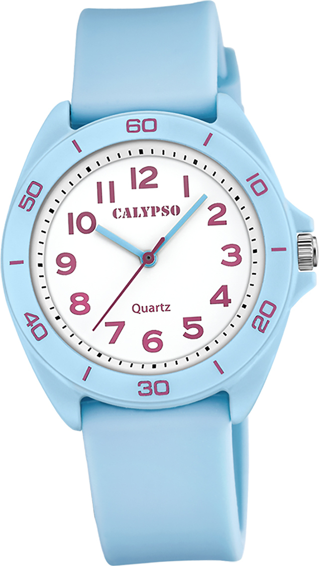 Hodinky Calypso Junior silikónové svetlo modré Náramkové hodinky Calypso Junior D2UK5833/4
