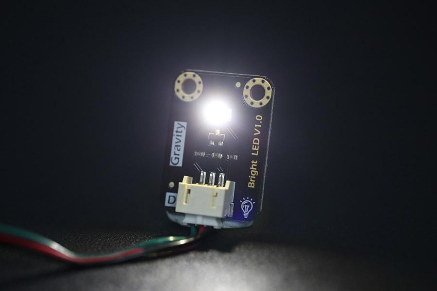 DFRobot LED-Modul, extrem hell, 20mA Betriebsstrom, Gravity 3-Pin kompatibel, 5V DFR0438