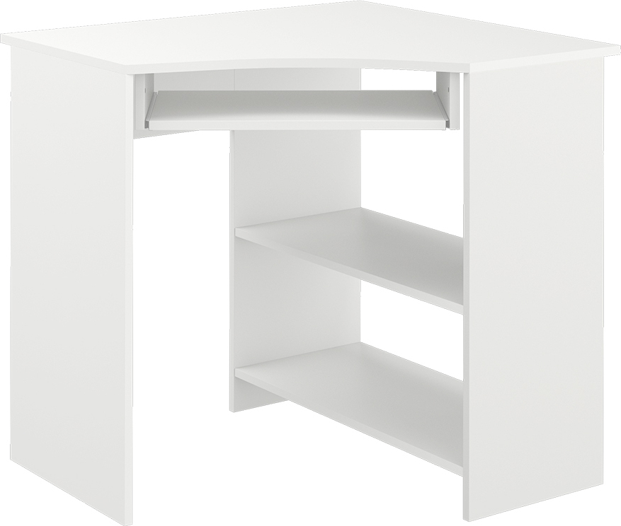 Bureau D'angle VCM Bureau Informatique Table D'angle Lona 80 U Alu Blanc Blanc 220 220