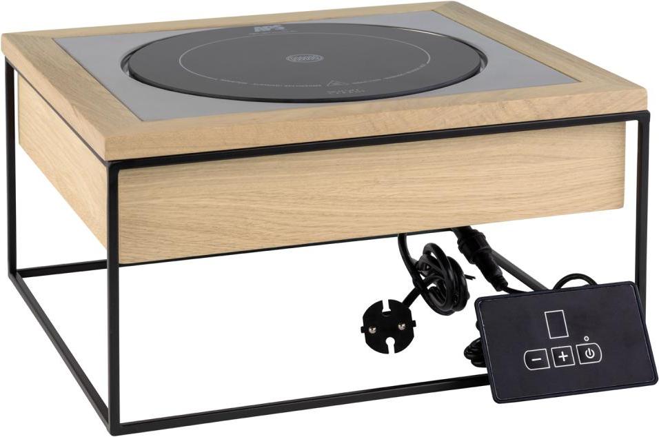 Assheuer + Pott GmbH & Co. KG APS 12275 Induktionsstation VALO, 35,4 x 32,5 cm, Höhe 19 cm, Induktionskochplatte Ø 24 cm - 900 W mit Regler