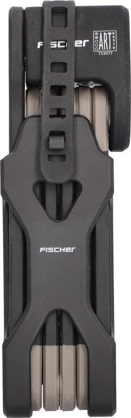Fischer Fahrrad FISCHER Faltschloss PLUS Silikon FK90/8 - Sicherheitslevel 12