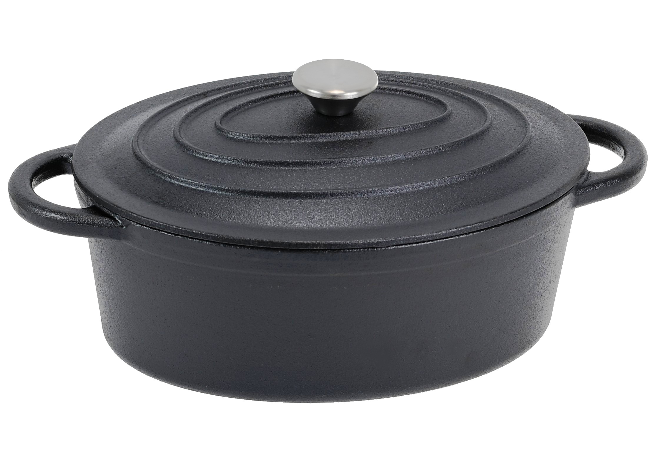 Sonstige Bräter Gusseisen 6,4l Gusseisenpfanne mit Deckel Gusseisenbräter Schmortopf Oval