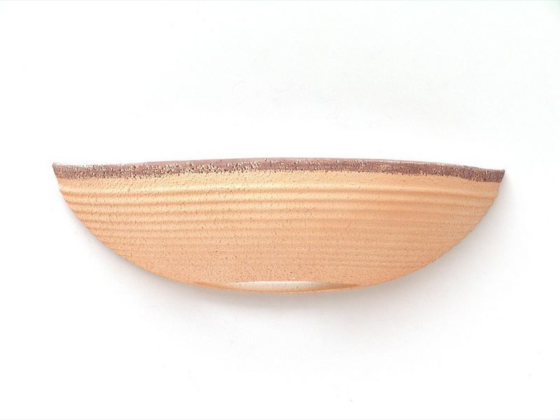 terracotta/weiß farbene Wandhalbschale Marseille, 90282/41 Brilliant