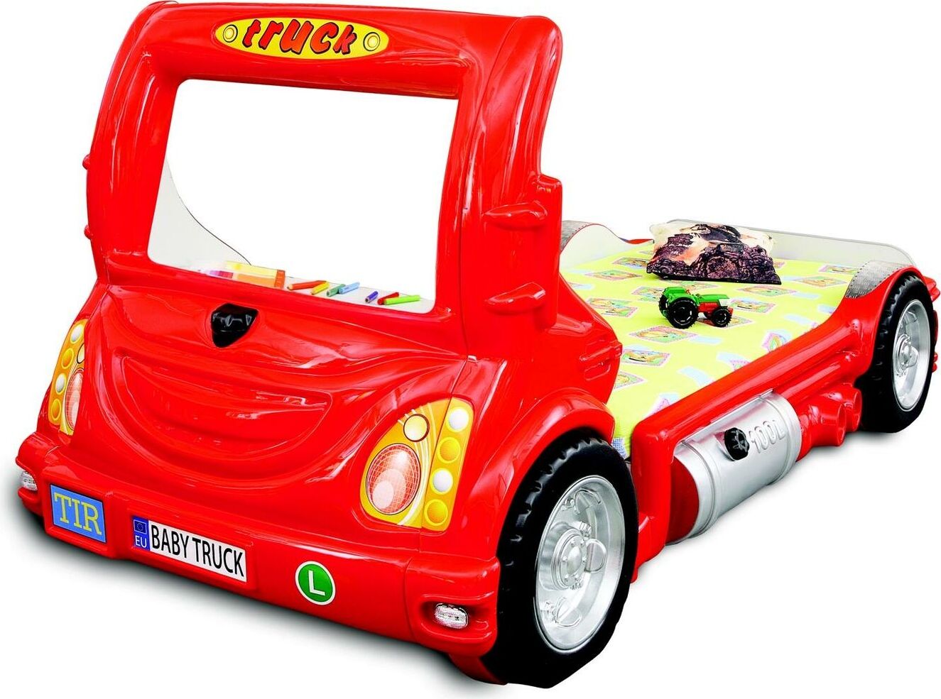 LKW Auto Truck Kinder Kinderbett Jugendbett Bett Betten Kindermöbel Neu rot