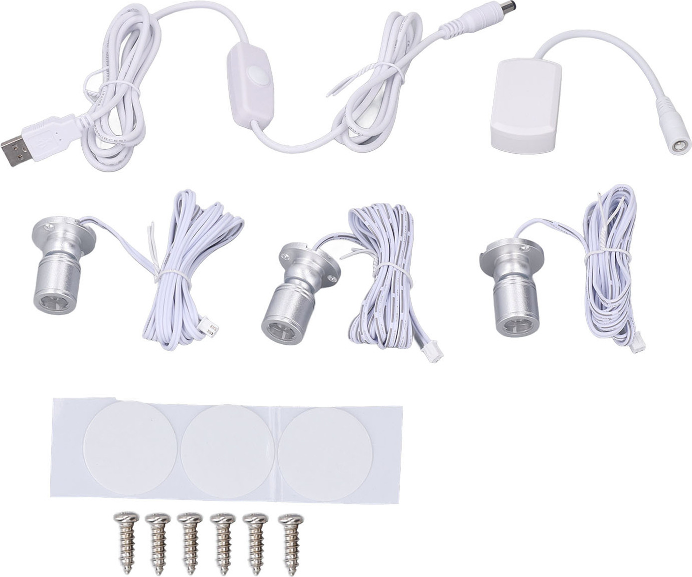 Mini LED bodové svetlá, malé šperky svetlo, mini kabinet svetlo, mini vitrína displej svetlo, mini reflektor svietidlo, USB bodové svetlo