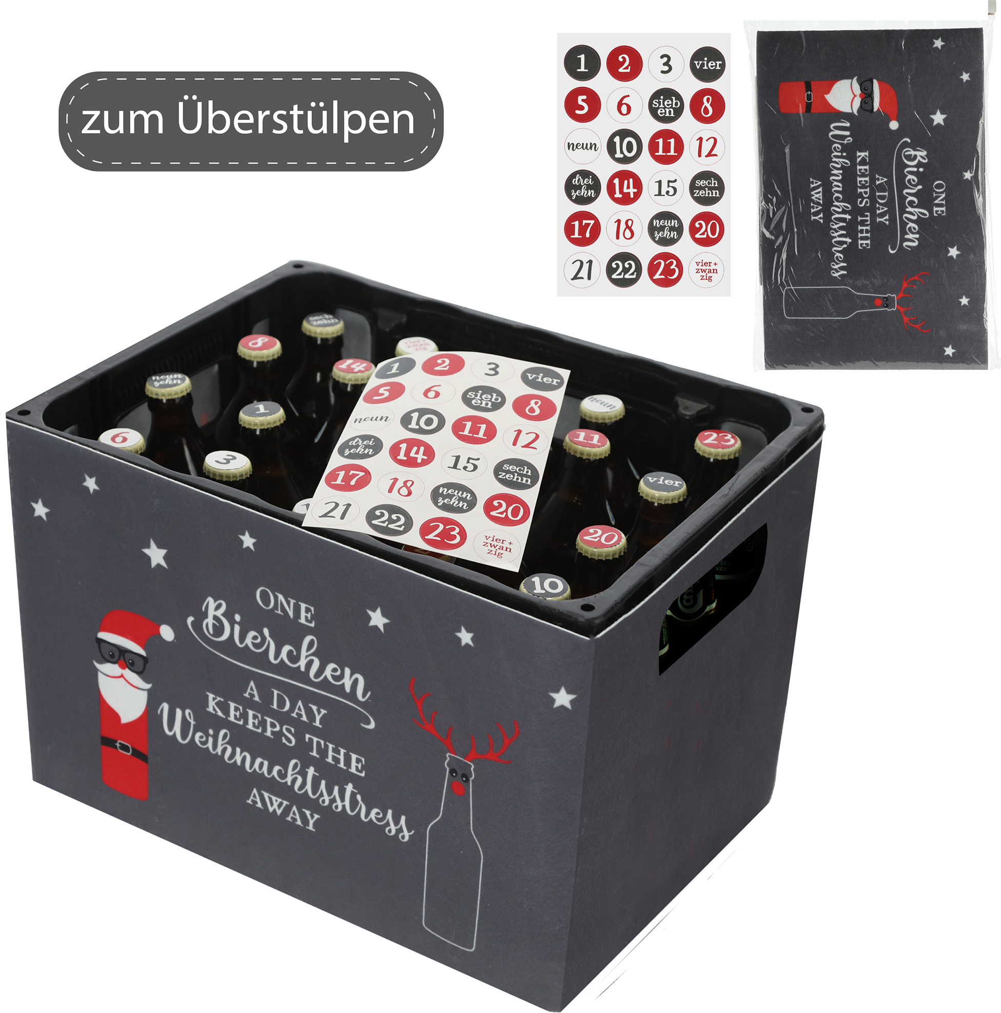 Sonstige Männer Adventskalender für Bierkasten - Lustiger Adventskalender für Bier - Adventskalender Männer - Geschenk Advent Männer