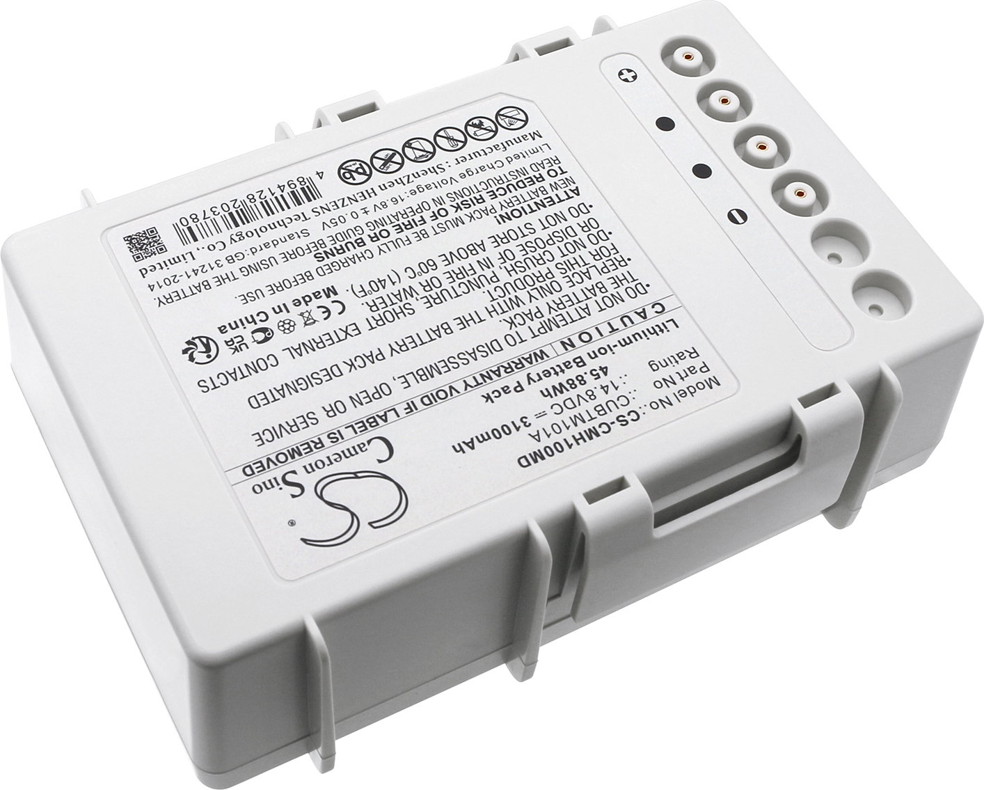 TECHTEK Akku Kompatibel mit [CU Medical] CU-HD1, LifeGain CU-HD1 Ersetzt CUBTM101A