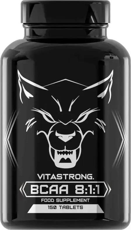 VitaStrong BCAA 8:1:1 Tabletten, Aminosäuren 5000mg mit Vitamin B6, L Leucin, Valin, Essentielle Aminosäuren und Vitamine B6, 150 BCAA Aminosäuren Tabletten