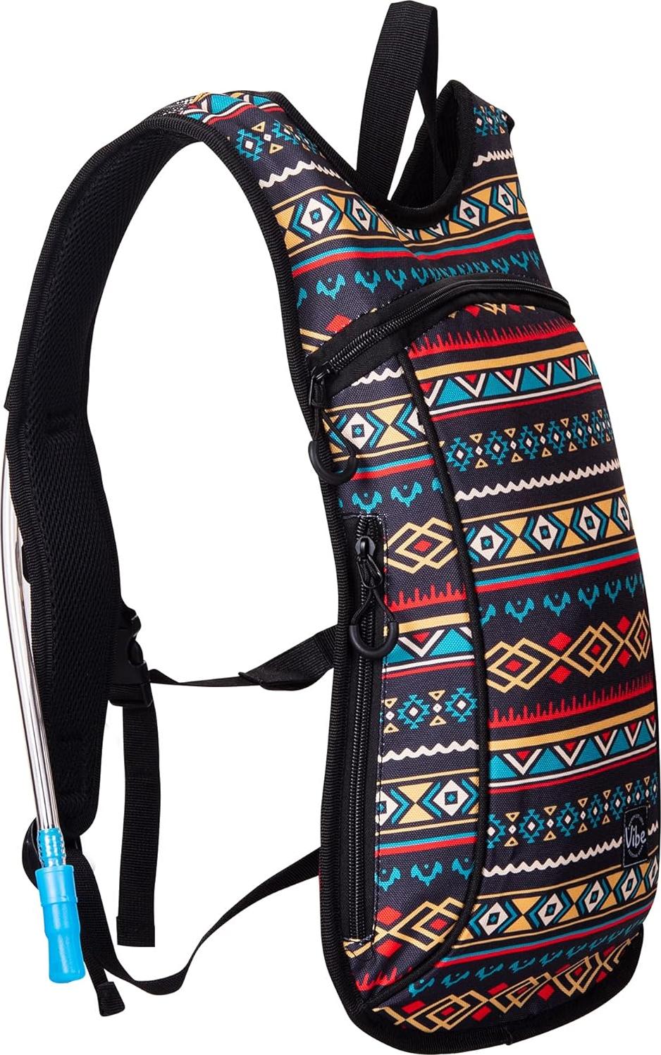 Markenlos Hydration Rucksack mit 2L Wasserblase für Outdoor-Sport und Festivals