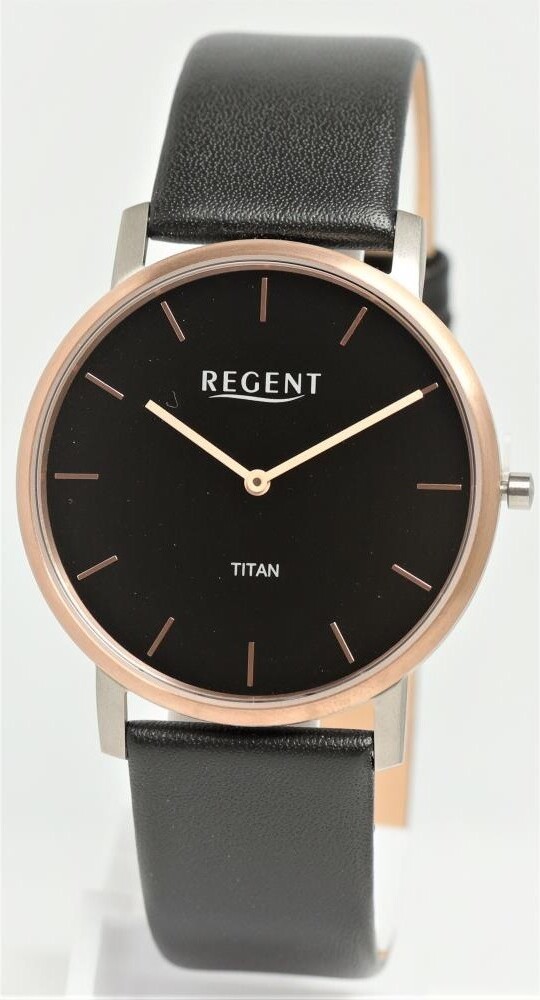 Regent Herren Uhr Lederarmband Leder Armbanduhr Analog schwarz UR1094069